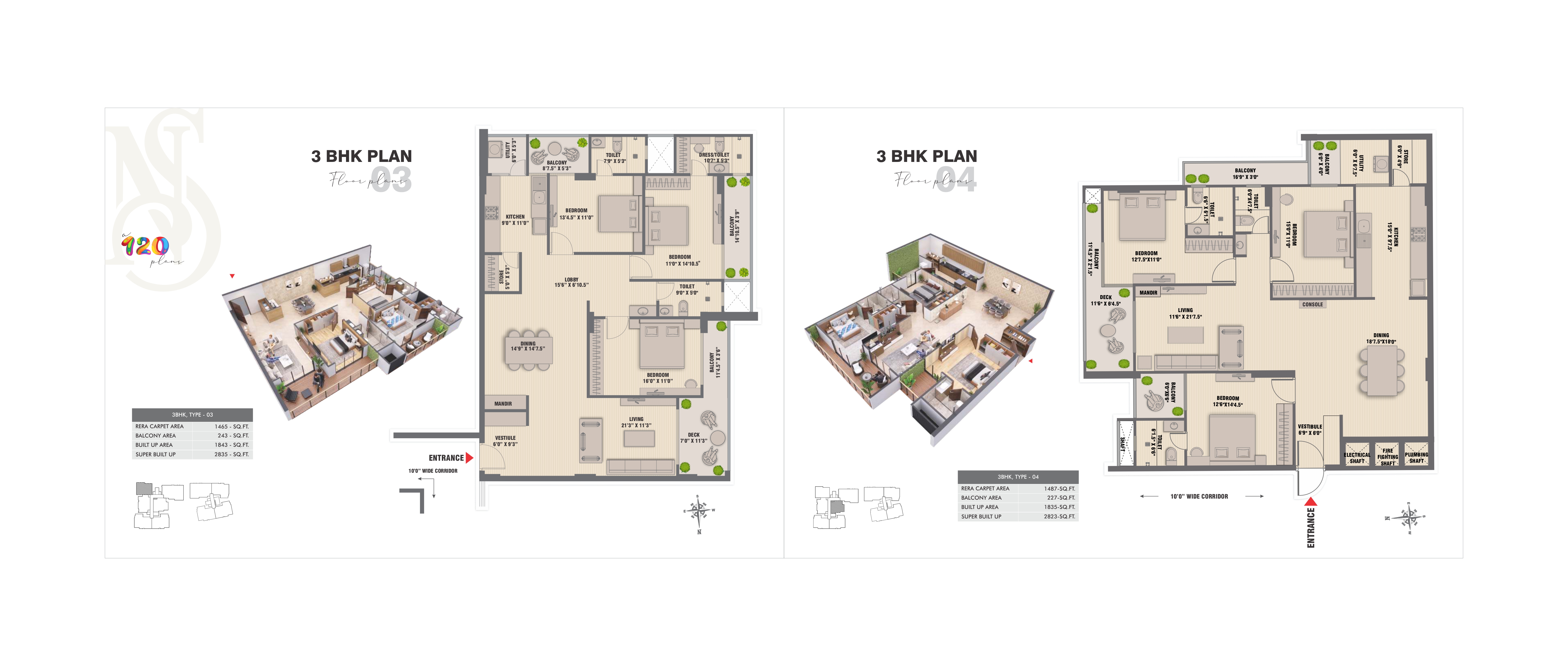 3BHK Plan 2