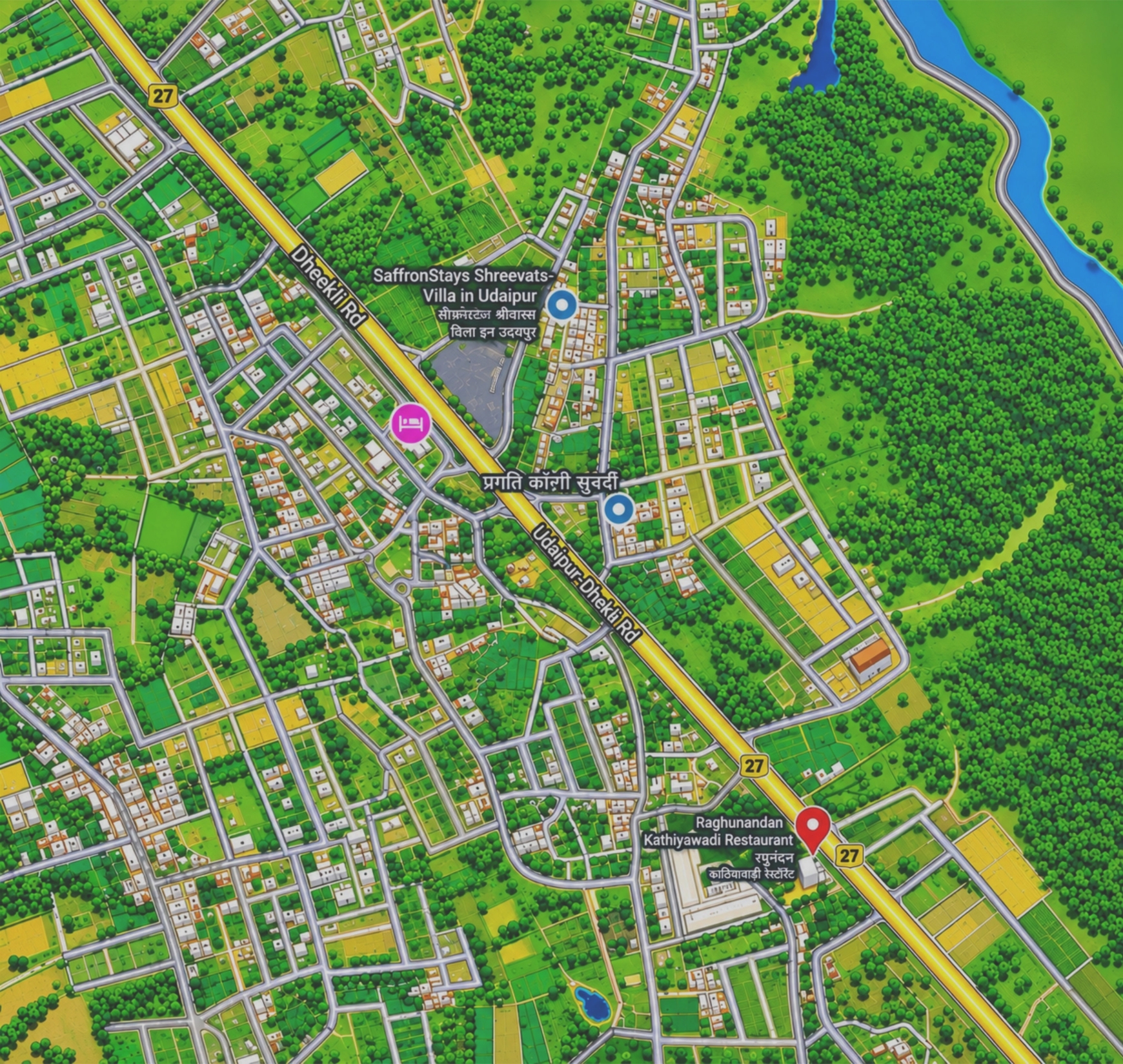 Map reference for the Rajat Residancy project